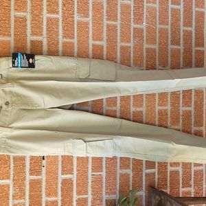 Dickies women's stretch khaki cargo relaxed fit size 8R